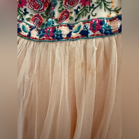 Sherri Hill Floral Embellished Peach Gown Prom Dress Size 00 - Picture 10 of 10